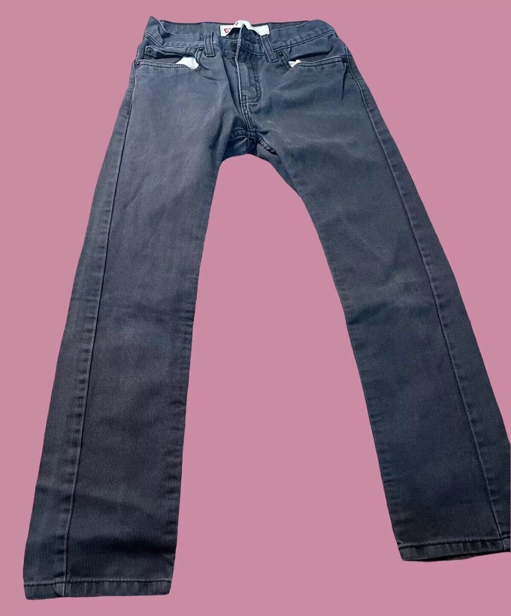 LEVI'S 511 Slim Fit Jeans, Corduroy, Dark Gray, 100% Cotton| Size: 12R, 26x26